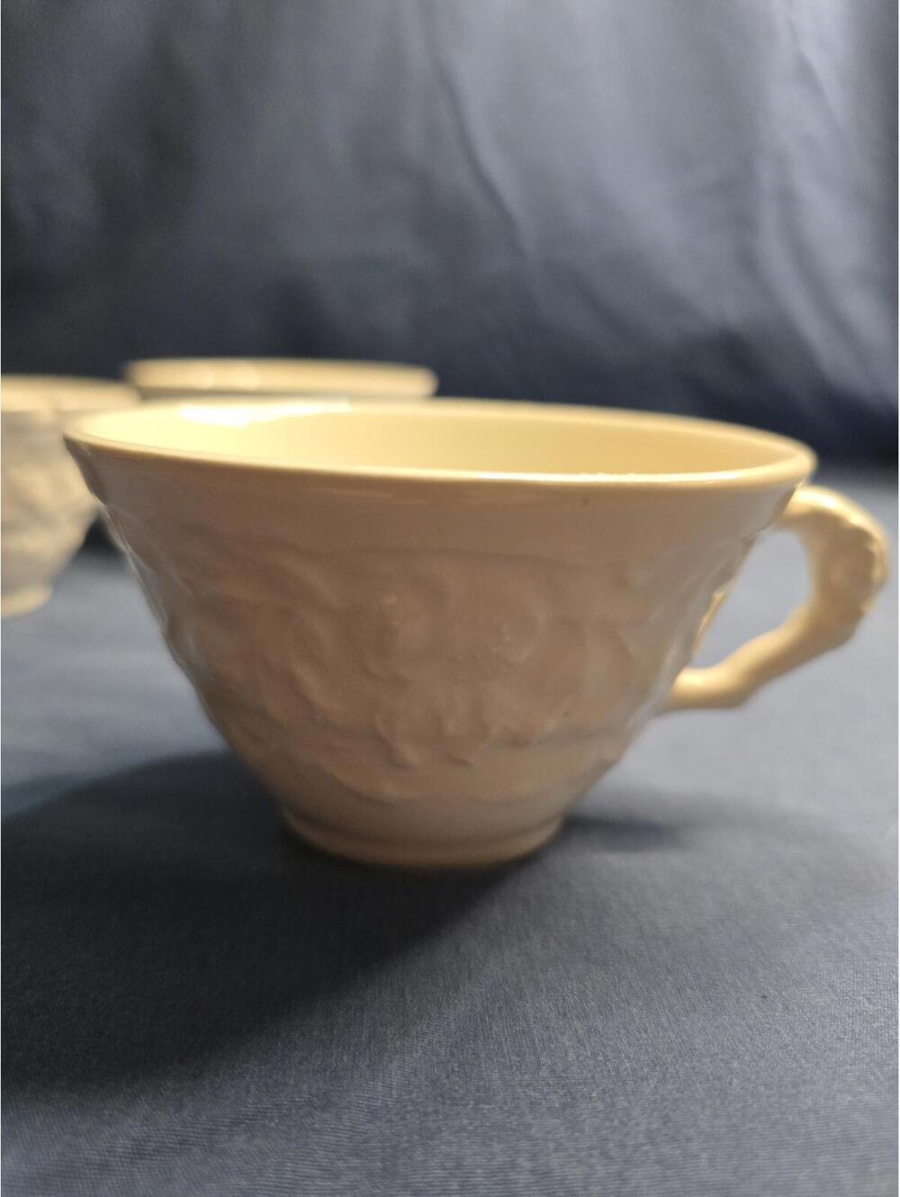 1940s Vintage Pope Gosser China Rose Point Coffee Cups- Set of 3